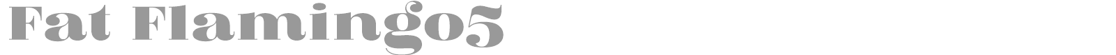 Fat Flamingo 5 font preview
